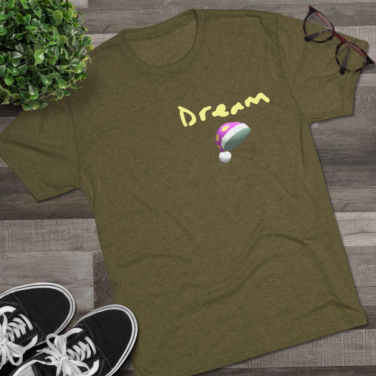 Dreamy Unisex Tri-Blend Crew Tee | Casual Comfort, Relaxed Style, Everyday Wear, Gift for Dreamers, Inspiration Apparel